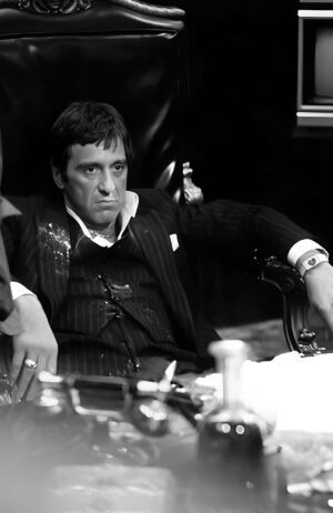 Tony Montana - Black & White